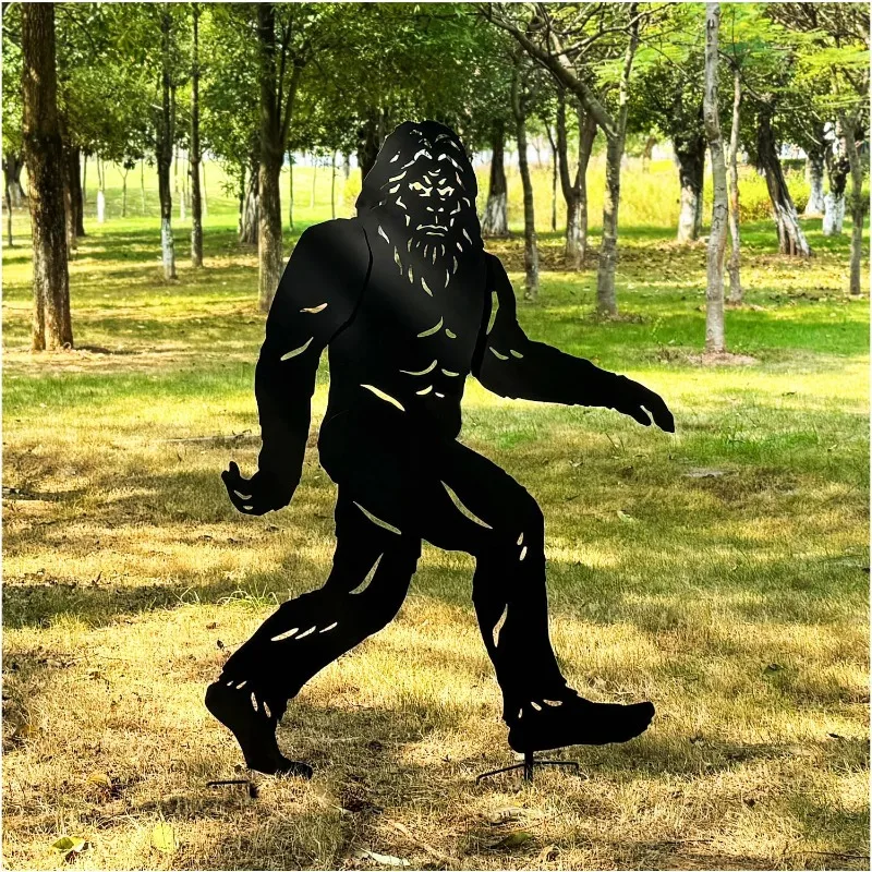 

home.4ft Metal Outdoor Decor Big Foot Sasquatch Gifts for Men/Women Statues for Yard Art, Patio, Lawn