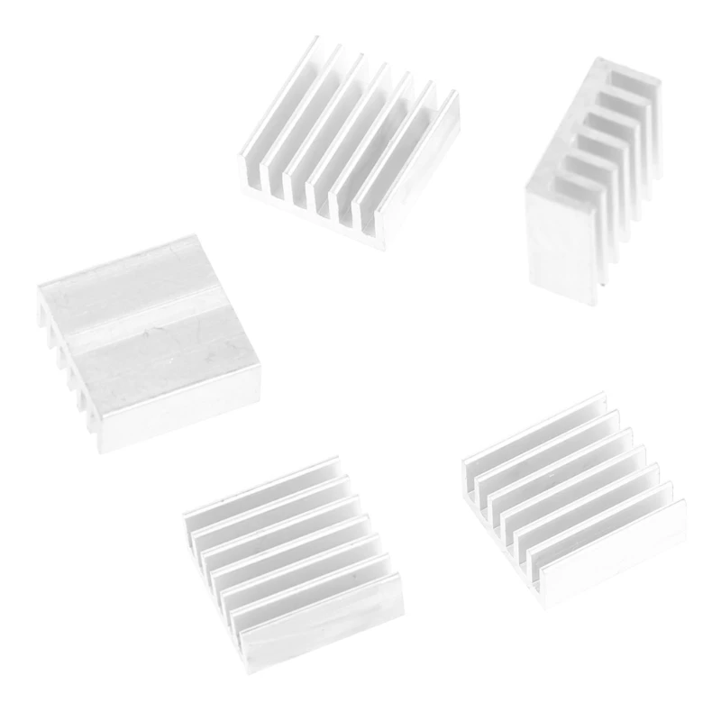 5pcs High Quality 14x14x6mm Aluminum Heat Sink For LED Power Memory Chip IC DIY