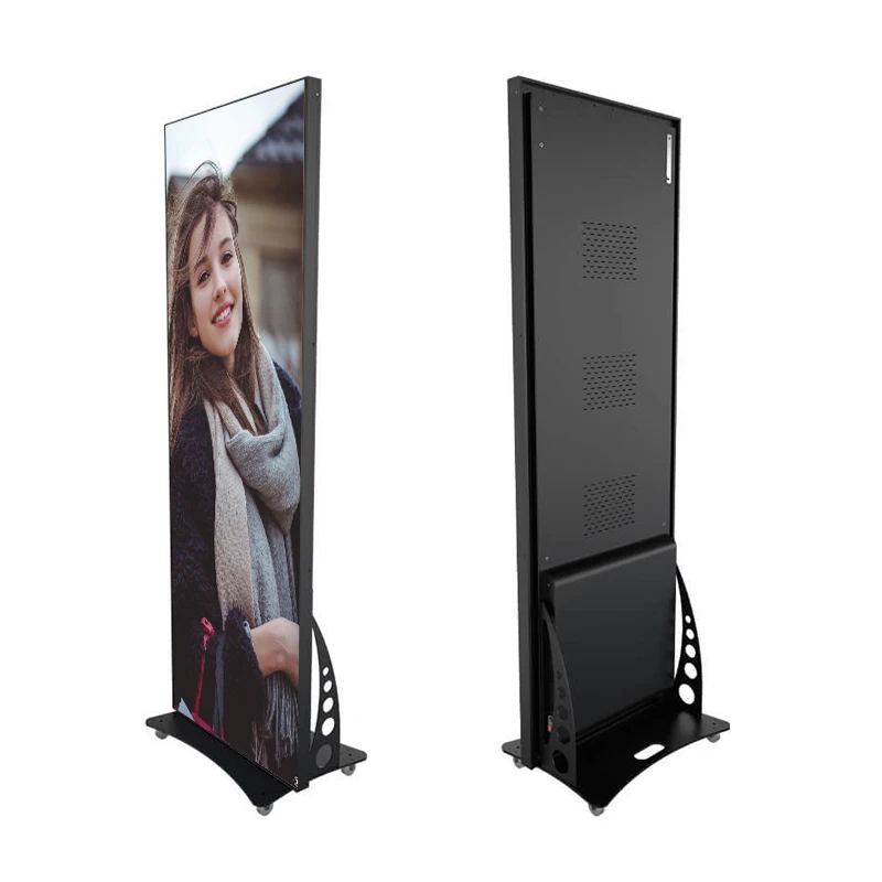 Display a LED per poster digitale HD per interni di alta qualità P2.5 Macchina pubblicitaria pieghevole Display per poster a LED Schermo per poster a LED