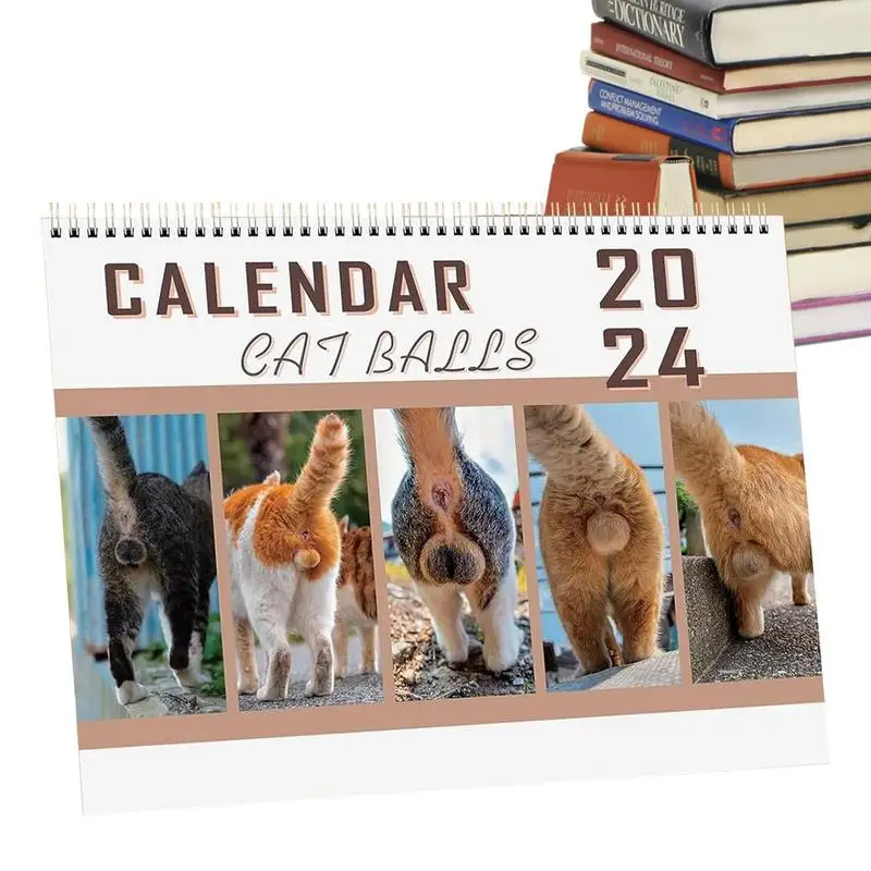 Funny Cat Calendar 2024 Monthly Cat Buttholes Thick Pages Calendar Cute 12 Month Calendar For Scheduling Planning Dangling