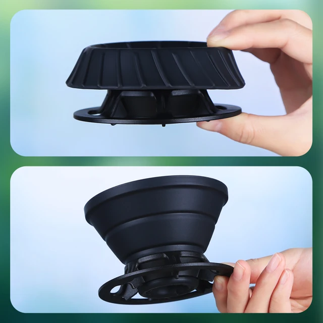 Havmore Foldable Coffee Filter Cup Filter Dropper Silicone Funnel Kitchen Food Grade Filter 5 Havmore Foldable Silicone Coffee Filter Funnel – view 5