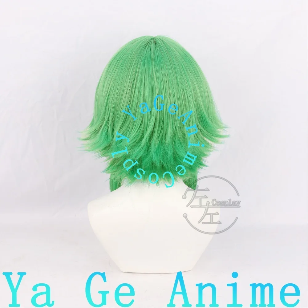 GUMI Cosplay Wig Middle Part Scalp Top Mint Green Flipped Short for Vocaloid Events Concerts Live view 5