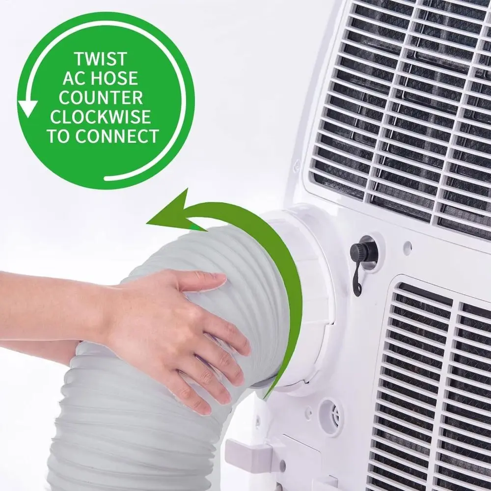 150/200CM Air Conditioner Exhaust Hose Flexible Retractable AC Vent Duct Pipe Easy Installation Leak Proof Exhaust Pipe