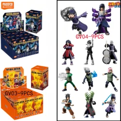 Blokees  NARUTO Uzumaki Naruto Jiraiya Uchiha Sasuke Tsunade Hatake Kakashi Action Figure Building Block Blind Box Toy
