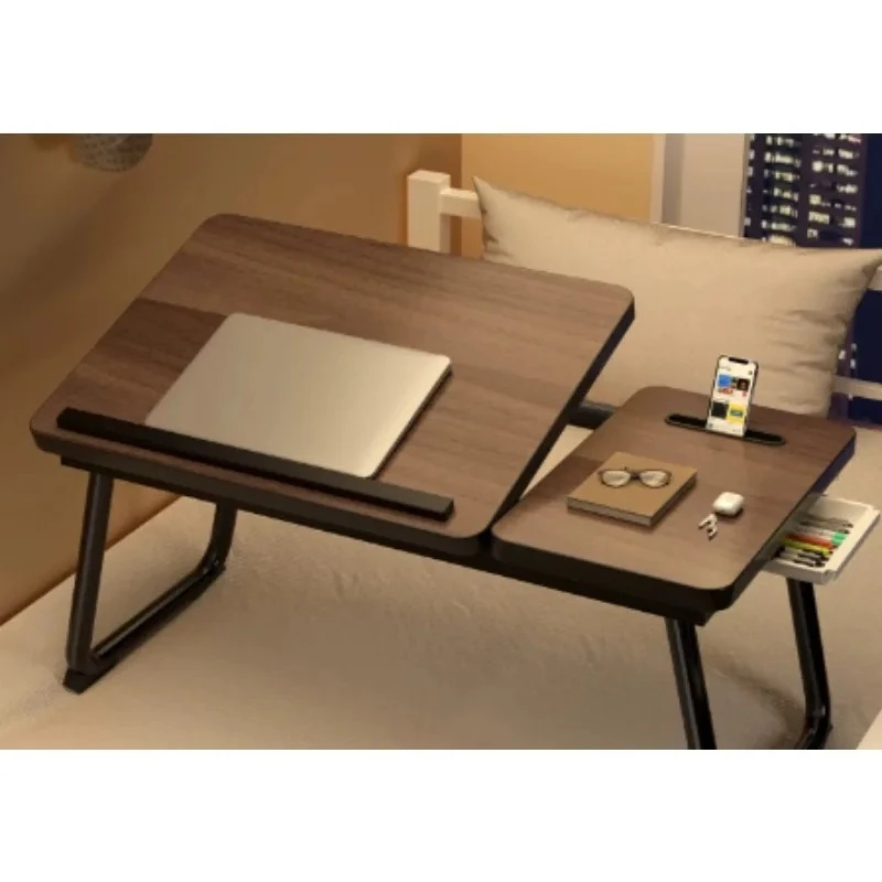 Portable Liftable Bed Laptop Table Foldable Study Writing Desk for Bedroom Dorm Children Reading Dining Use
