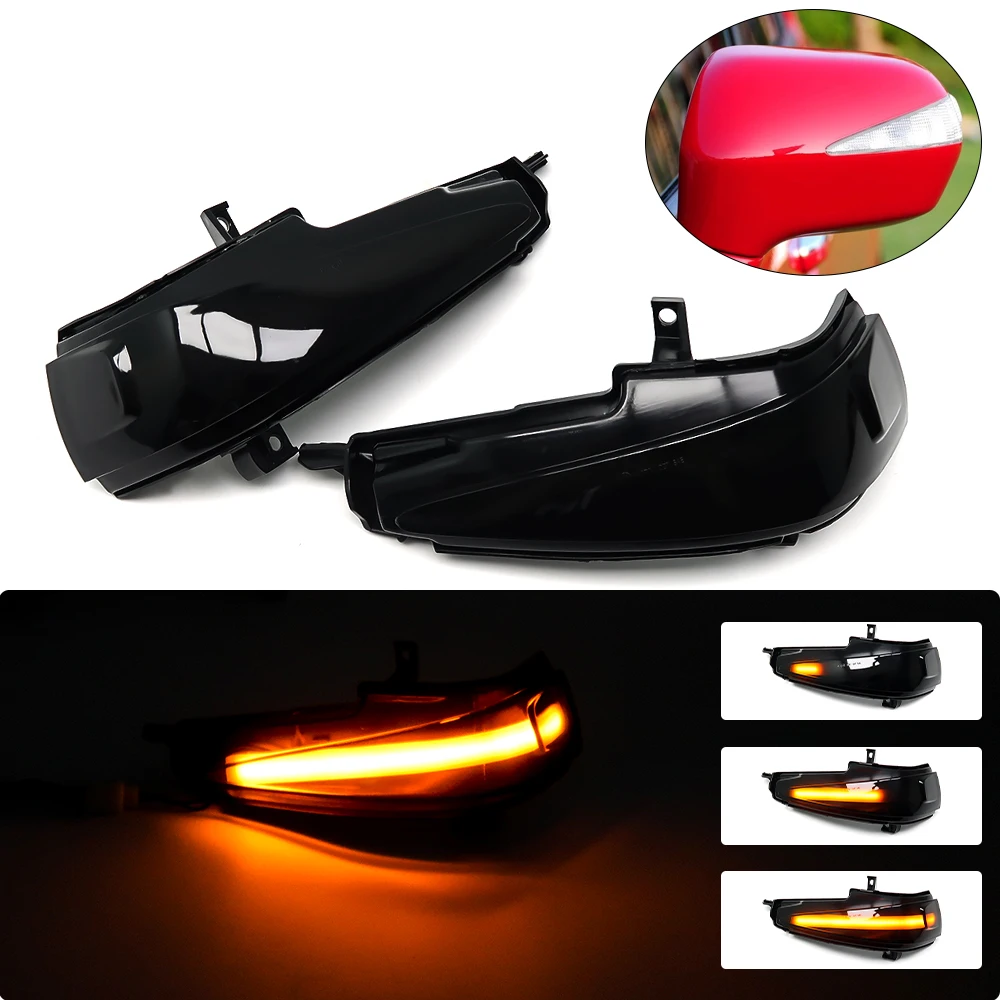 2Pcs For Honda Civic MK8 4-door Sedan FA1 FA2 FA3 FA4 FA5 2005-2012 North America LED Dynamic Turn Signal Light Side Mirror Lamp