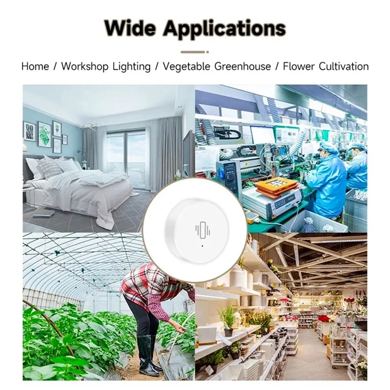 Tuya Zigbee สมาร์ทเซ็นเซอร์การสั่นสะเทือนการตรวจสอบเวลาจริงประตูหน้าต่างการตรวจจับนาฬิกาปลุกสมาร์ทระบบรักษาความปลอดภัย