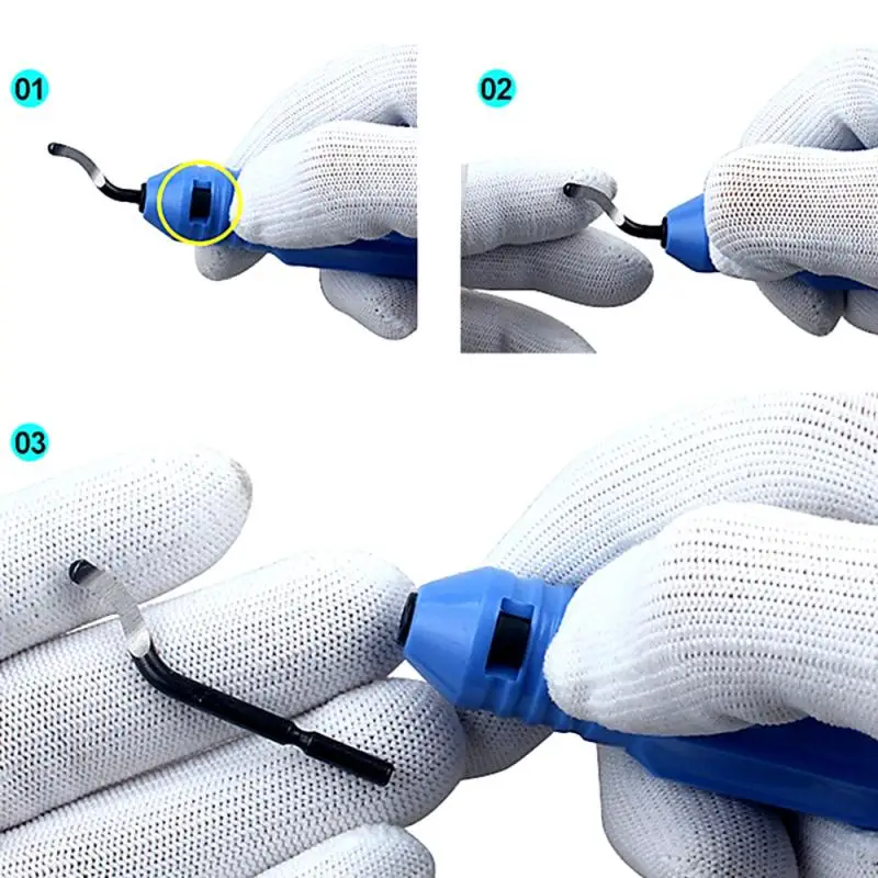 Handle Burr Metal Repair Deburring Tool Kit NB1100 Router Bit Rotary Deburr BS1010 Blades Remover Hand Tool For Wood Plastic