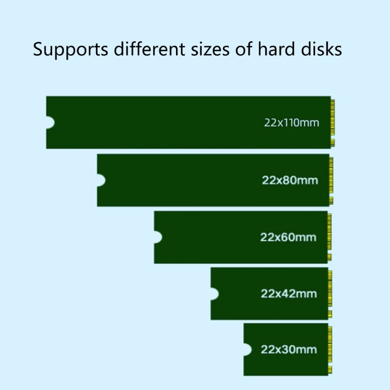 Para. 2 NVME Disk a Pci-E X4 tarjeta de expansión PC de escritorio PCI para EXPRESS X1 Adapt