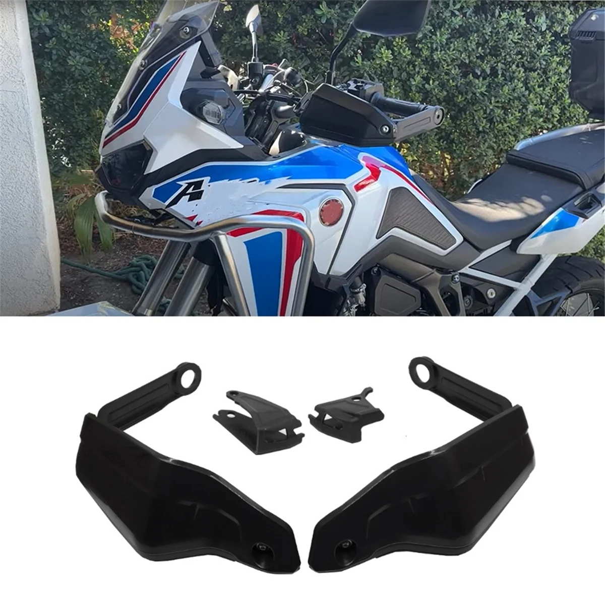 For Honda CRF1100L Africa Twin 2020 2021 2022 Motorcycle Handguard Extensions Hand Shield Protector Cover ,Black