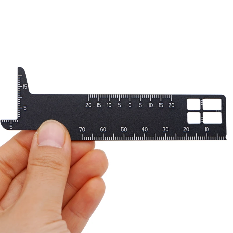 

1pc Dental Aluminum Precision Measuring Ruler For Photography Dentistry Gauge Instrument Dentist Orthodontic Tool