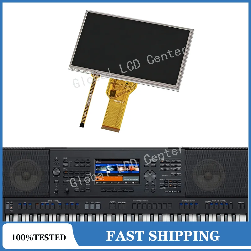 Origial New 7 inch LCD With Touch Screen For Yamaha PSR SX900 PSR SX700 LCD Replacement