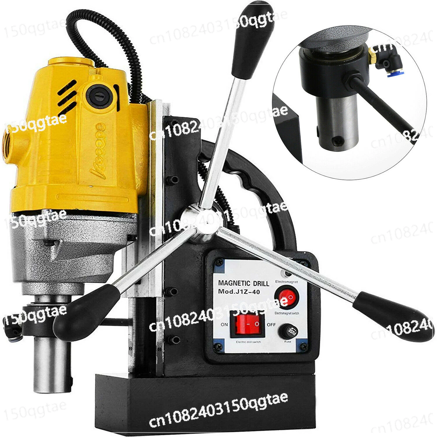 

MD40 Magnetic Drill Height Adjustable Magnetic Drill Press Machine 1100W Drill Bit Magnetic for Steel Structure Shipbuilding