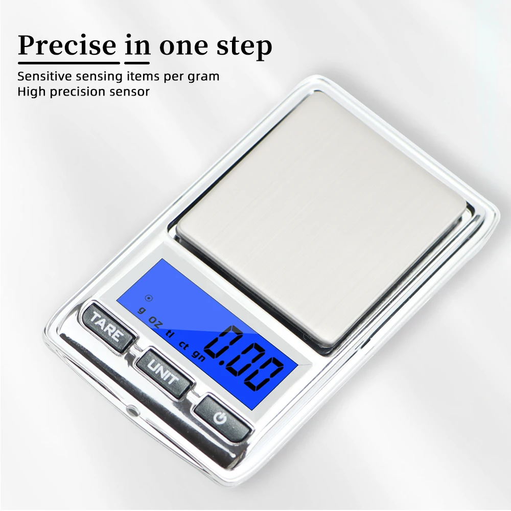 0.01g 200g Mini Electronic Scales High Precision Portable Digital Pocket Scale for Jewelry Gold Sterling Silver Balance Gram