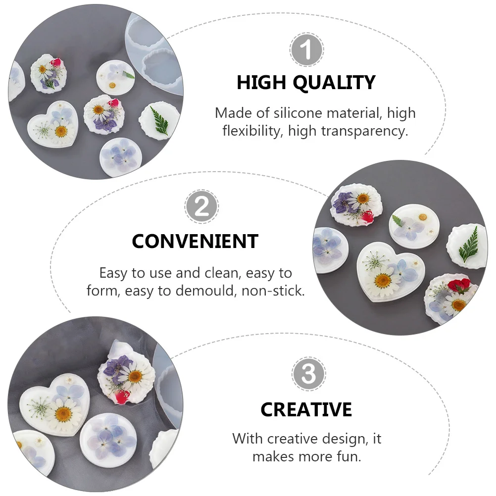 

2Pcs Marble Mold for Phone Grip DIY Silicone Molds Reusable Irregular Casting Tray Epoxy Resin Jewelry Accessories