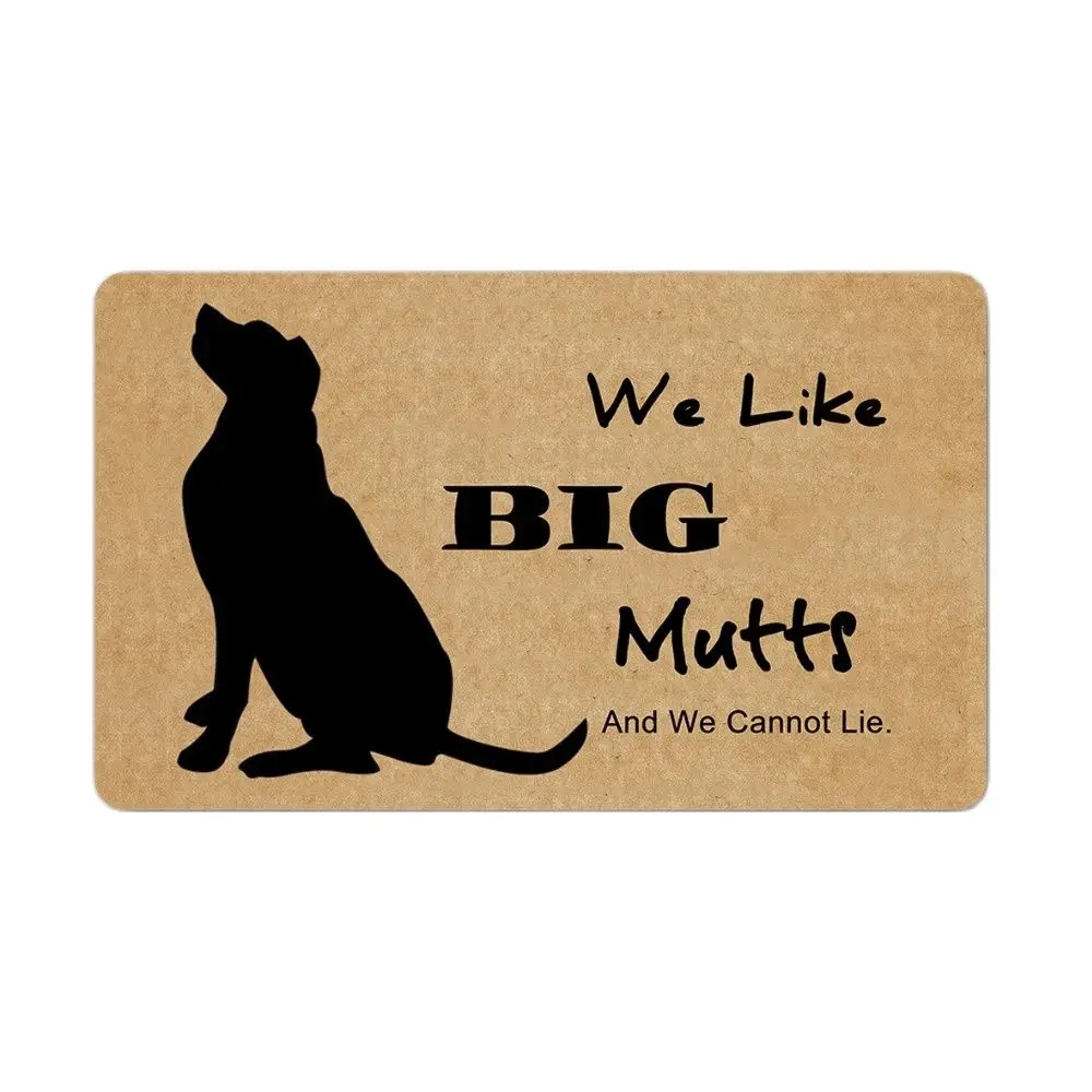 

We Like Big Mutts And We Cannot Lie Doormat Outdoor Porch Patio Front Floor Christmas Decoration Holiday Rug Decor Home Door Ma