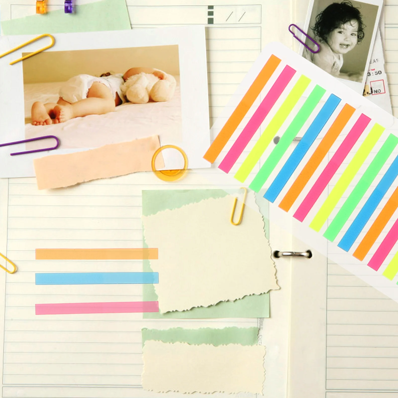 

10 Pcs Stickers Tabs Page Marker Bookmark The Pet Markers for Reading Highlighter Portable Strips Student