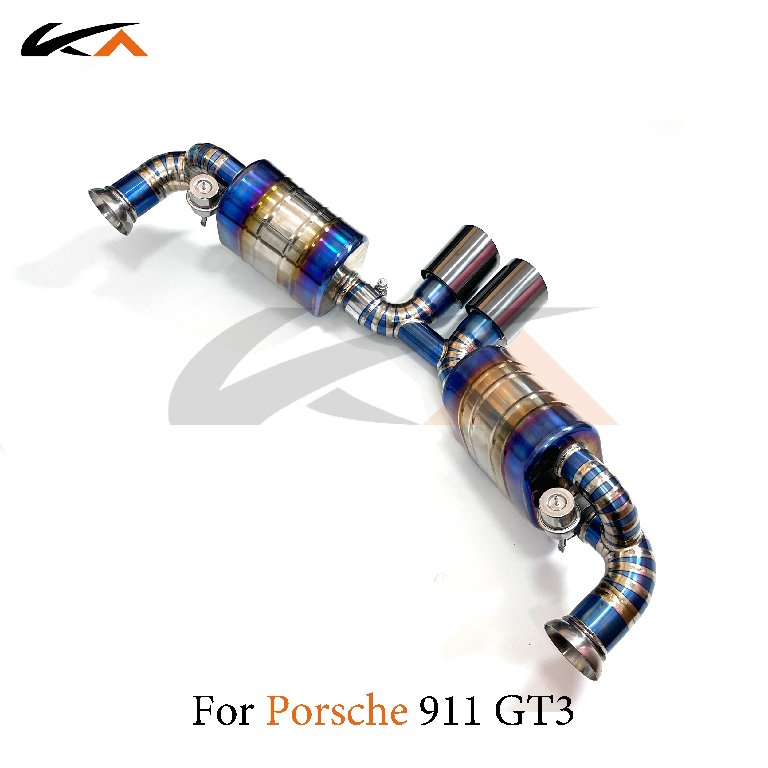 KA Tuning exhaust system titanium alloy catback for porsche 911 991 gt3 performance parts with muffler valve car accessories