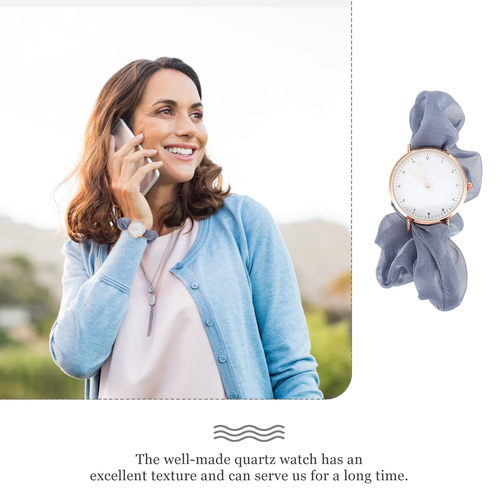 

Fashion Watches Quartz Alloy Ladies Watch Women Wrist Student Casual Simple Beautiful Durable Gentle Ribbon Professional Wide