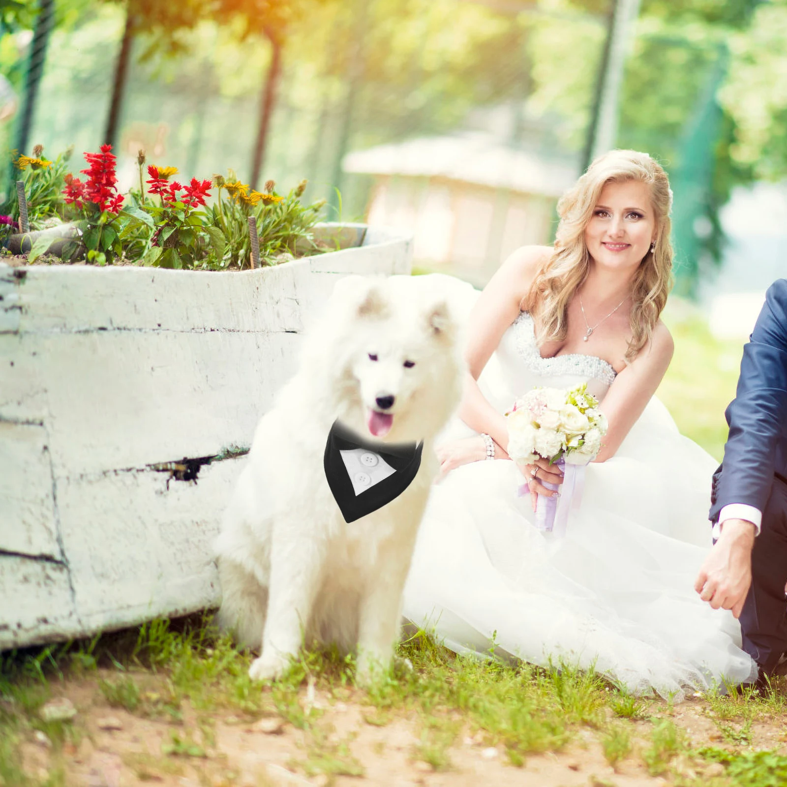 

Wedding Headscarf Bowknot Pet Suit Collar For Medium Dogs Washable Reusable Puppy Scarf Dog Bandana Dog Party Scarf Pet