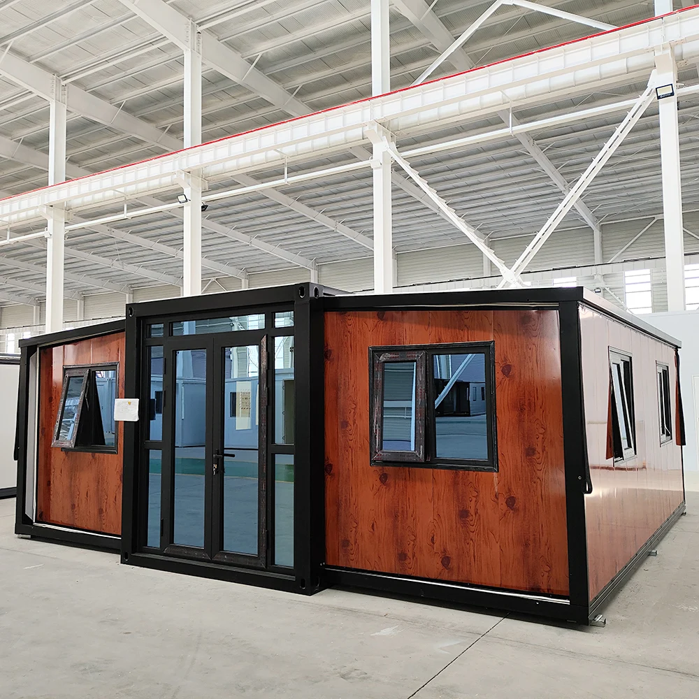 Steel Structure Customizable expanding container homes Commercial Shop Temporary Housing  new double wide mobile homes for sale