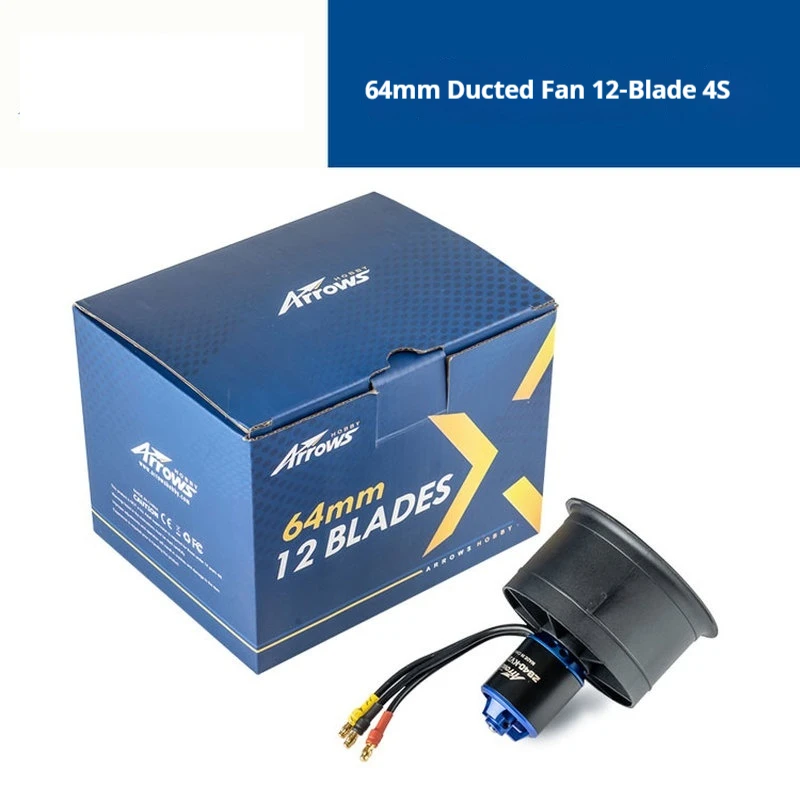 64mm Model Airplane 12 Blade Plastic Culvert Power Unit Electric Remote Control Fixed Wing Model Assembly Accessories