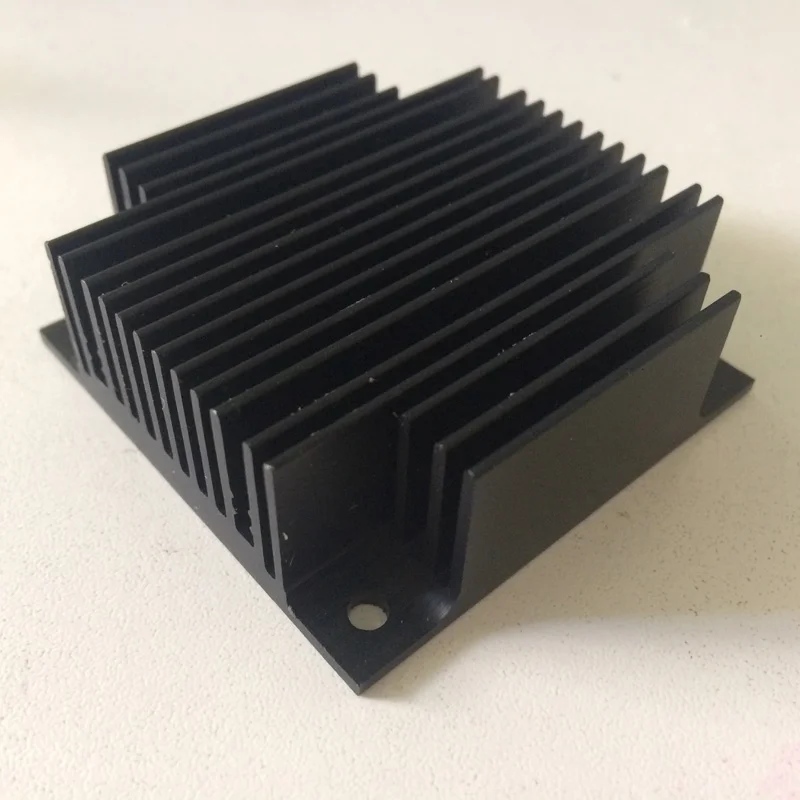 2Pcs 50x50x18mm Computer Black Aluminum Heatsink Heat Sink Radiator For Electronic Chip LED RAM Cooler Cooling Accessory