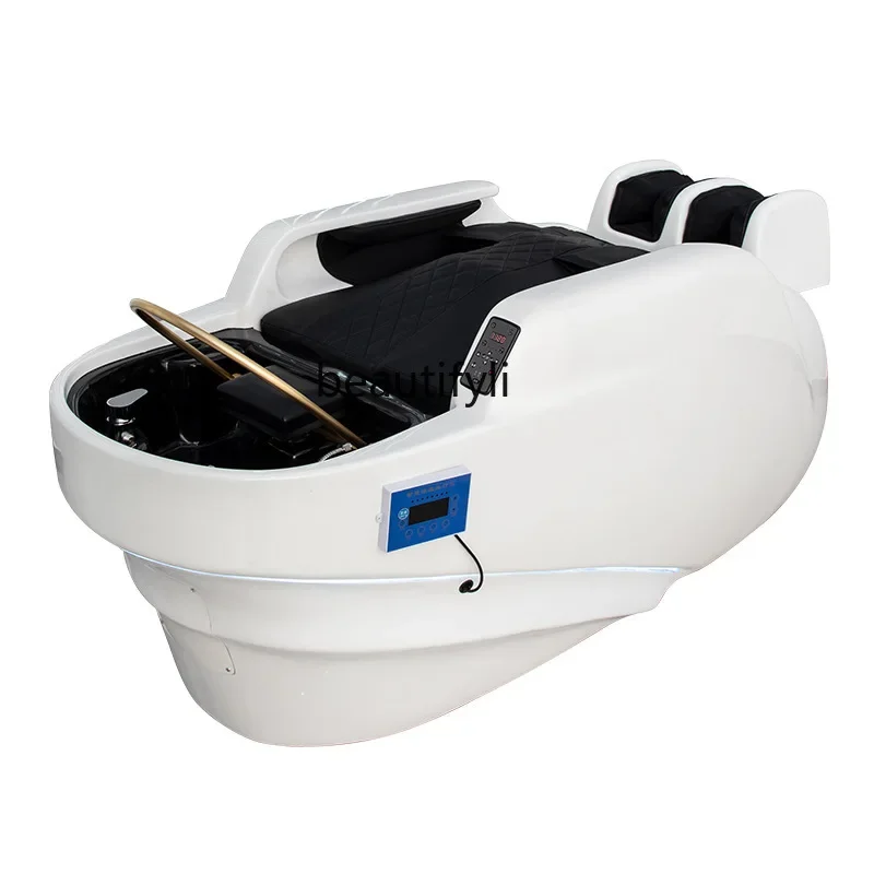 

14 Smart electric massage shampoo bed barber shop, water circulation fumigation head treatment bed hairdressing