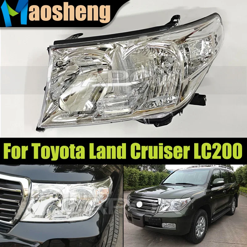 Manual Or Electronic Halogen Headlight Head Light For Toyota Land Cruiser LC200 2008-2011 Headlamp Head Lamp Driver Light