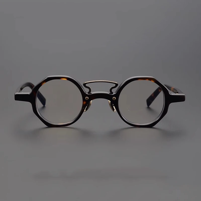 Ahora Ins Retro Reading Glasses Small Frame Round Presbyopic Eyeglasses Double Beam +1.0+1.5+2.0+2.5+3.0+3.5+4.0 Unisex