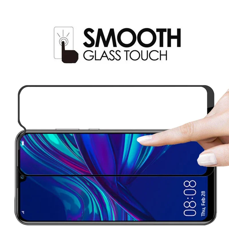 واقي شاشة 9d من الزجاج المقسى لهاتف هواوي p Smart plus 2018 pro 2019 غطاء على هاتف psmart smar samrt الواقي coque