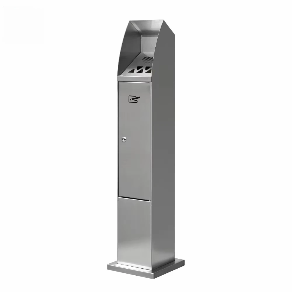 

Modern Design Street Use Stainless Steel Ashtray Smoking Room Cigarette Bin Outdoor Standing Ashtray
