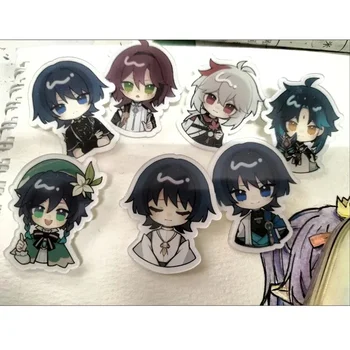 게임 충격 방랑자 Scaramouche 학생 스타일 아크릴 브로치 핀 코스프레 배지 쥬얼리 액세서리 의류 배낭 선물