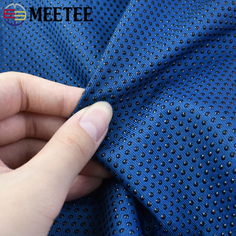 Meetee 50/100cmx150cm Anti-Slip Fabric Rubber Dots Non-slip Cloth Children Dancing Shoes Sofa Cover Carpet Sewing Accessories