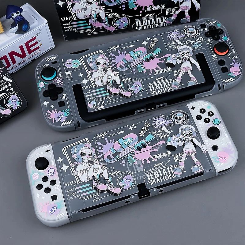 

Anime Switch 2 Case - Matte Dockable Protective Cover for Nintendo Switch OLED/Switch 2 Controller JoyCon Shell Gift for Gamer