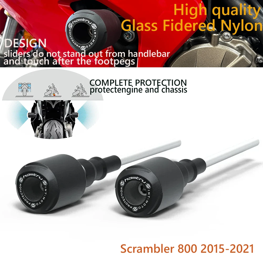 

For DUCATI Scrambler 800 2015-2021moto Crash Protection Bobbins High Quality Frame Sliders