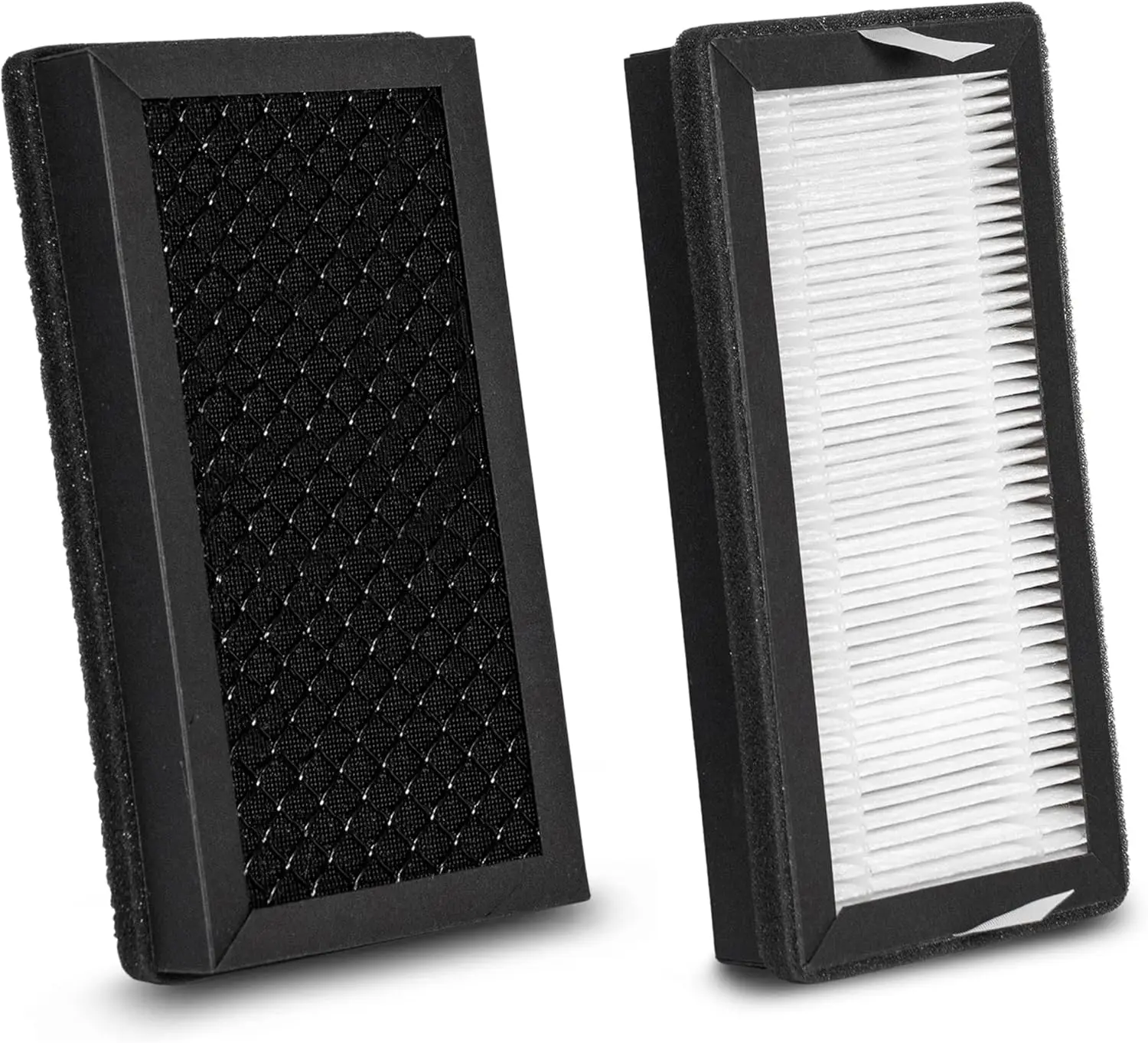 

Air Replacement Filters, 2-Pack, True HEPA H13 and Activated Carbon, Dual Filtration for Air Purifier