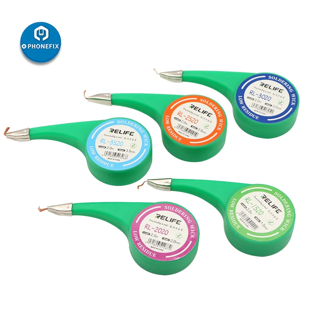 Desoldering Braid Solder Remover 1.5-3.5mm 2M Desoldering Wick Wire Solder Remover Wick Non-Clean Tin Strip Soldering Wire