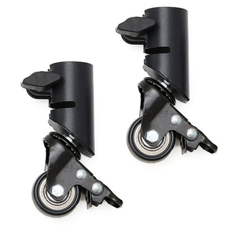 Möbelrollrad mit Einzelraddesign, Metallrahmen und Verriegelungssteuerung für Wagen, Regale und Gebrauchsgegenstände 3XUF – Detail 1