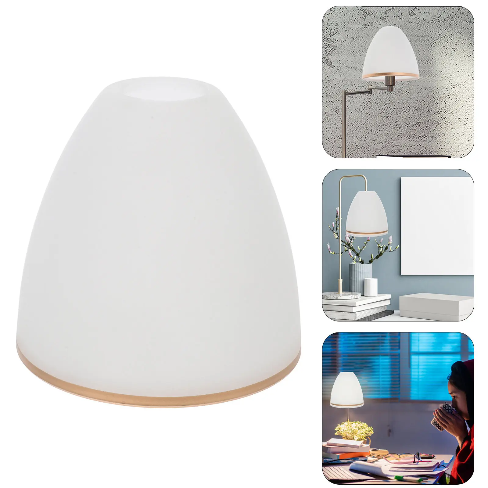 Replacement Glass Lamp Shade Compatible with Ceiling Pendant Hanging Wall Lights Decorative Light Fixture Cover for Modern Retro