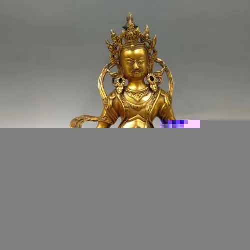 antique bronze statue buddha God Bodhisattva Nepal God of wealth ~Wish U Wealth