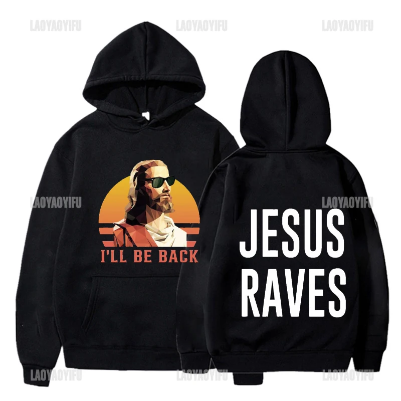 Streetwear Vintage Harajuku Casual Jesus God Loves Your Hoodie Portrait Unisex Creative Pullover Unique Hot Sale