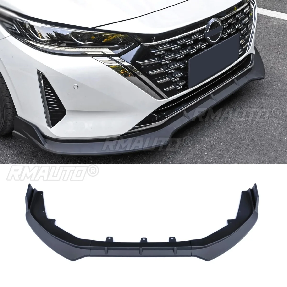 Car Front Bumper Lip Diffuser Spoiler Glossy Black Modification Part for Nissan Sylphy 2023 Bumper Protector Car Accessories