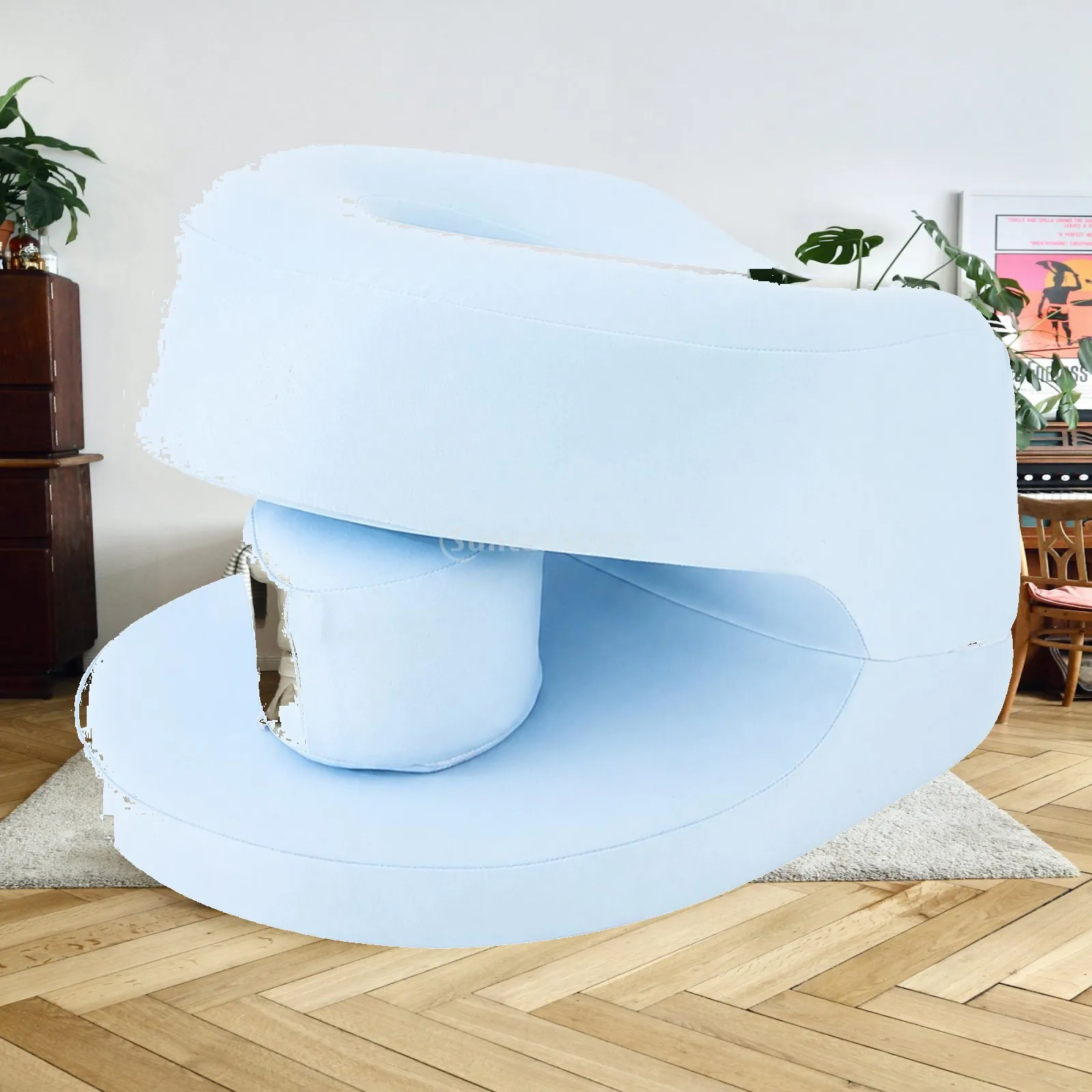 Desk Rest Pillow Supportive Office Rest Pillow with Head and Arm Space Cushion Ergonomic Pressure-Relieving for Adults