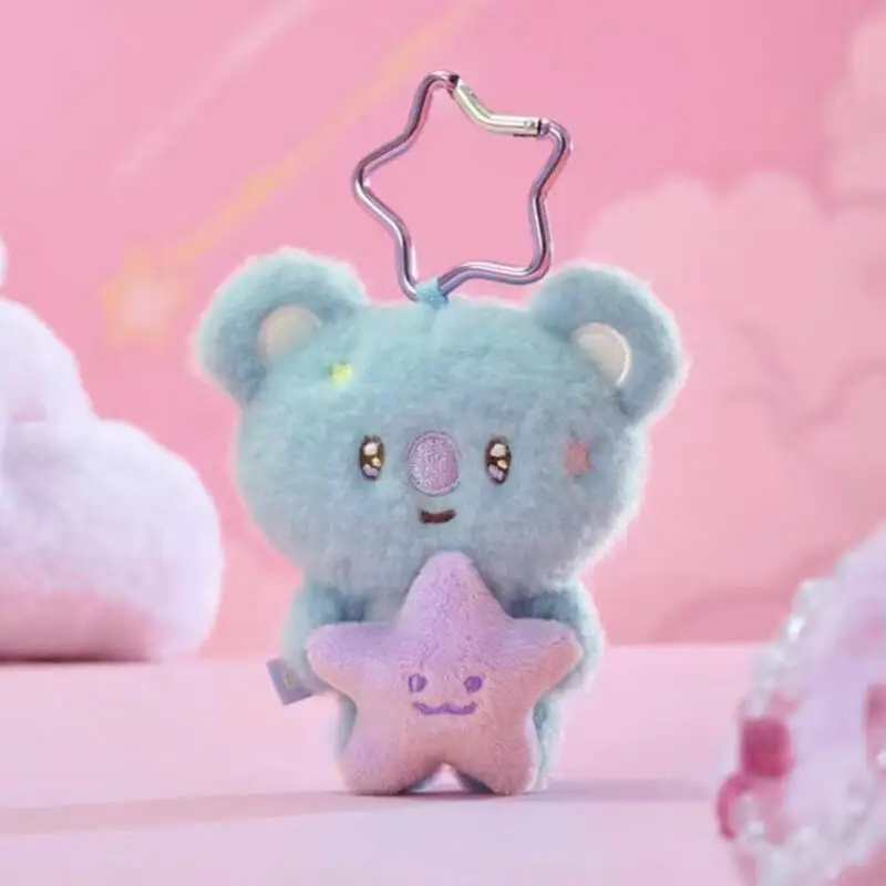 10 سنتيمتر أنيمي الكرتون Bt21 ألعاب من نسيج مخملي الإبداعية الجديدة السفر سلسلة تاتا كوكي أفخم دمية ظهره المفاتيح ملحق هدية للأصدقاء