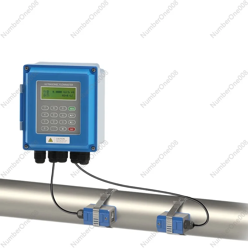 

Wall-mounted Ultrasonic Flowmeter External Clamp-on Ultrasonic Cold Heat Meter Fixed Split Digital Display Flowmeter