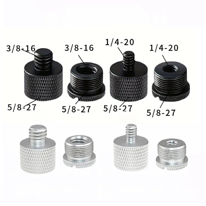8-teiliges Mikrofonständer-Gewindeadapter-Set 1/4, 3/8 Stecker auf 5/8 Buchse Mikrofonständer-Befestigungsschraubenadapter – Detail 3