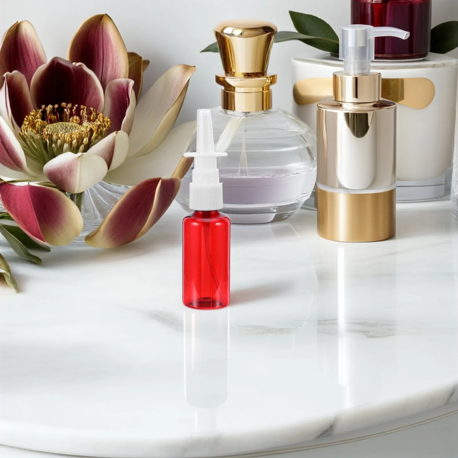 

24Pcs Nasal Spray Bottles Empty Refillable Plastic Portable Nose Pump 30Ml Sprayer for Saline Solution Nasal Cleanser