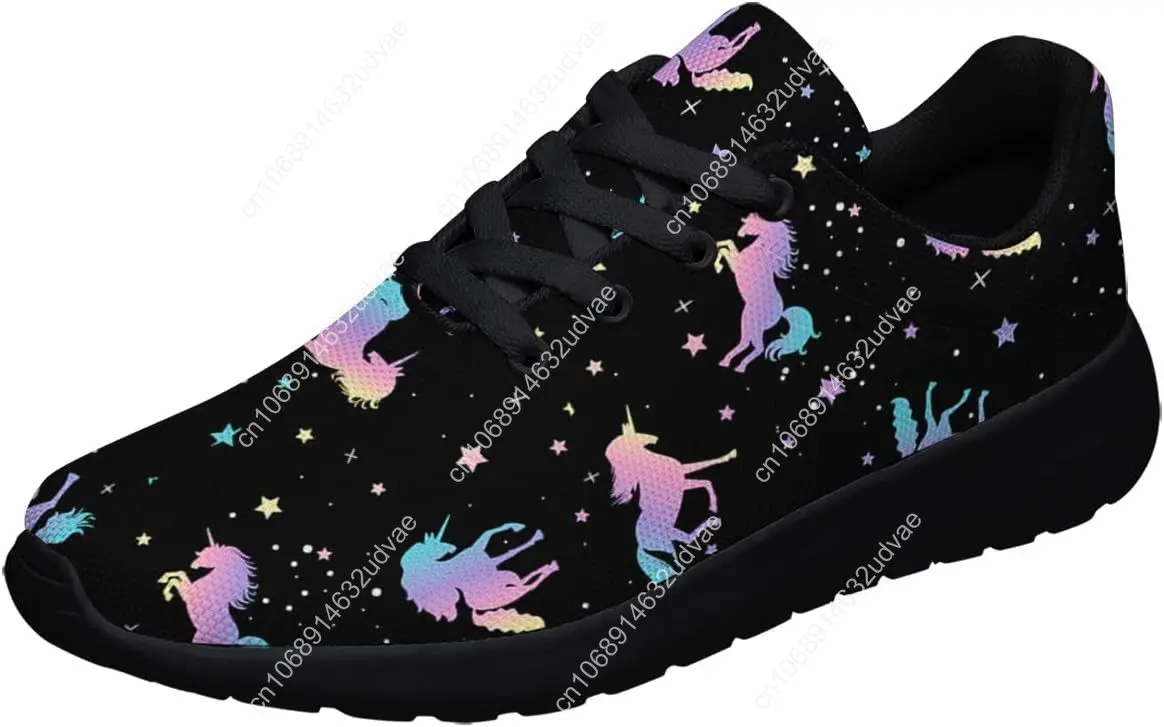 

Unicorn Shoes for Women Tennis Running Shoes Cute Unicorn with Rainbow Sneakers Gifts for Girls Ladies