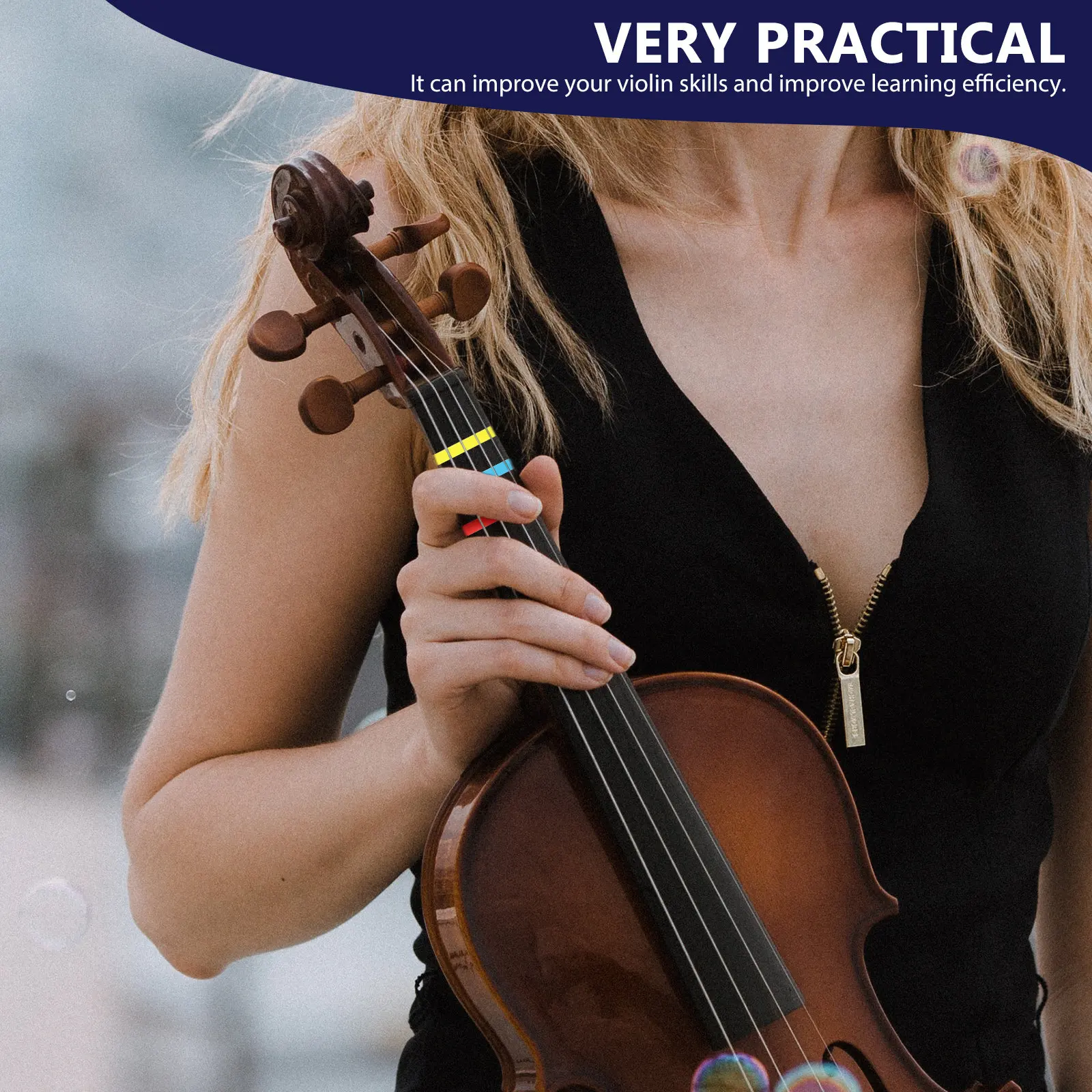 

3 Rolls Violin Note Sticker Tape Self-Adhesive Fretboard Labels for Student Training Aid Beginner Violin Learning Accessories